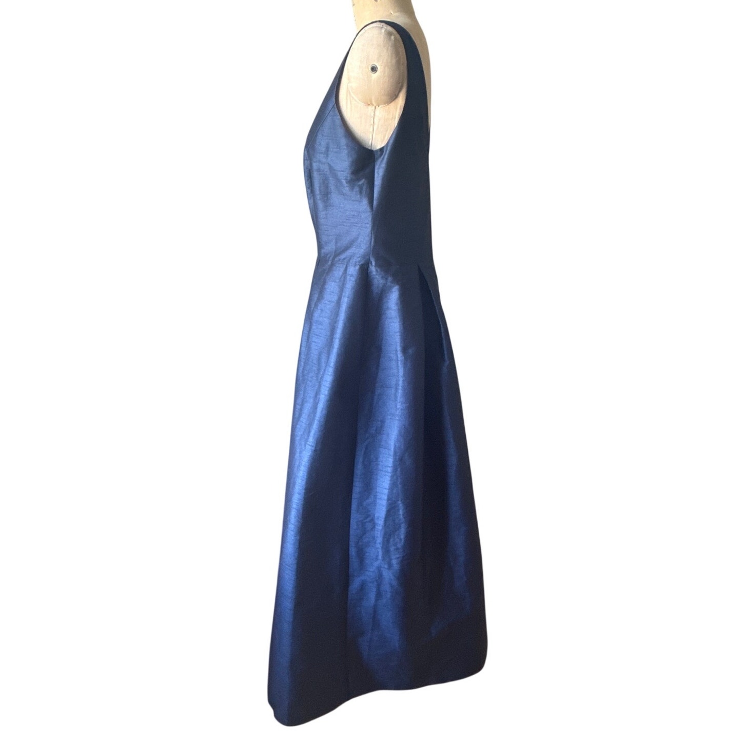 Lula Kate Harper Dress/ Dahlia Skirt Combo In Navy Blue Shantung Size 14 New — image 3 of 8